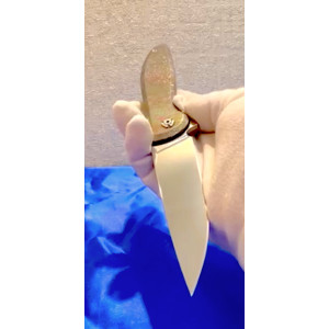 КРИШТАЛЕВИЙ складний ніж ручної роботи майстра студії Сергія Журби, порошкова сталь Crucible CPM® S125V™, 65 HRC. Photo 3